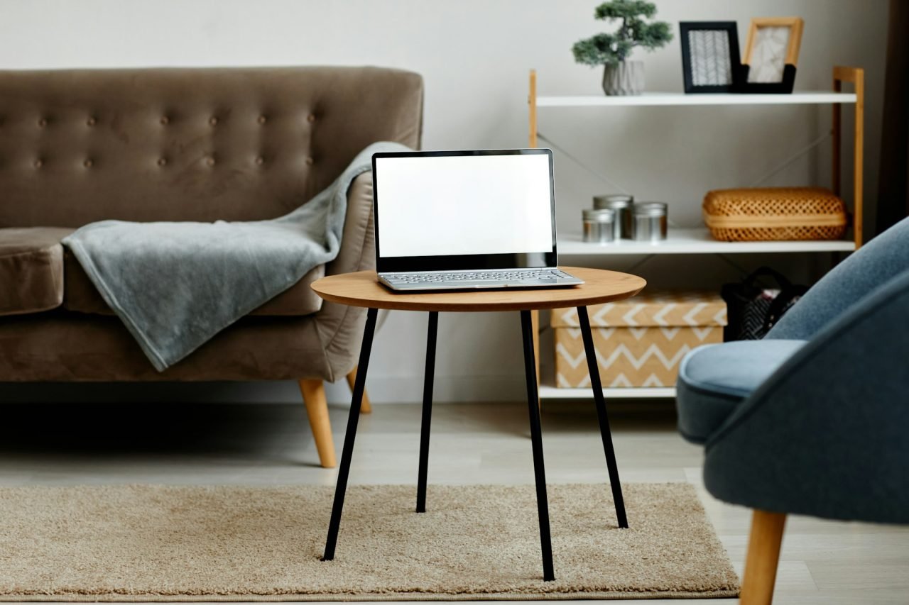 Site em laptop
